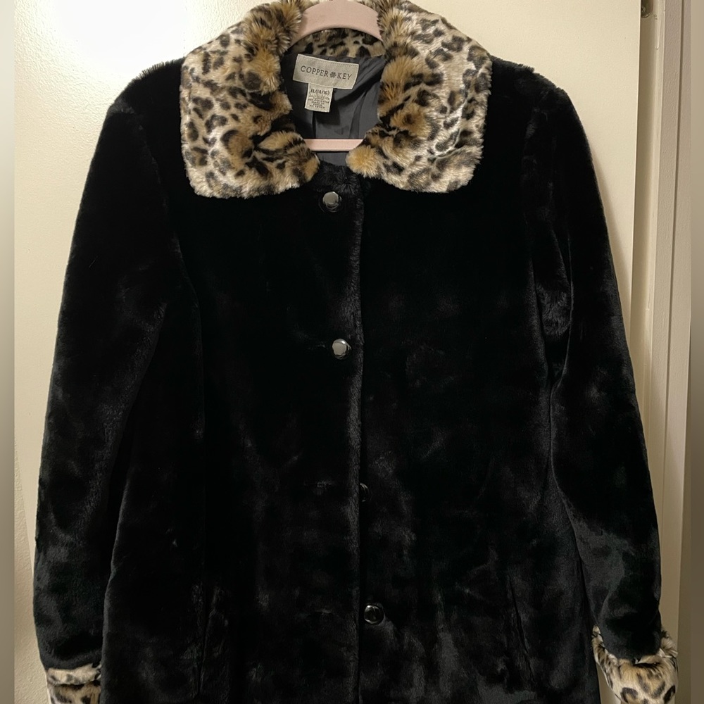 Copper Key faux fur jacket
